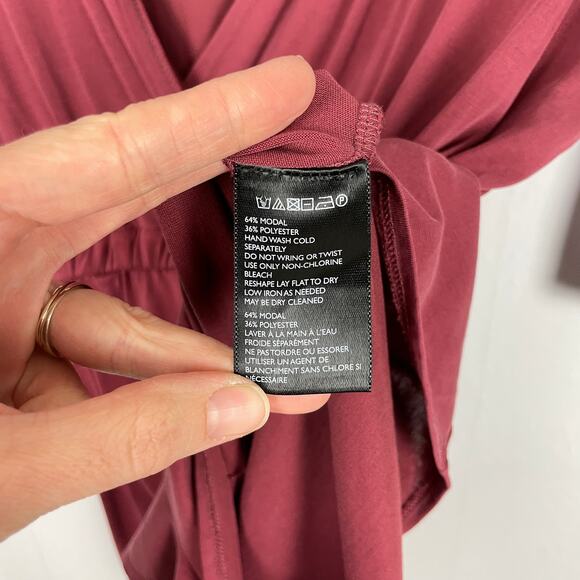 Silence + Noise | Tangled Up Maroon Red Soft Lightweight Loose Romper Coverup - Picture 9 of 9